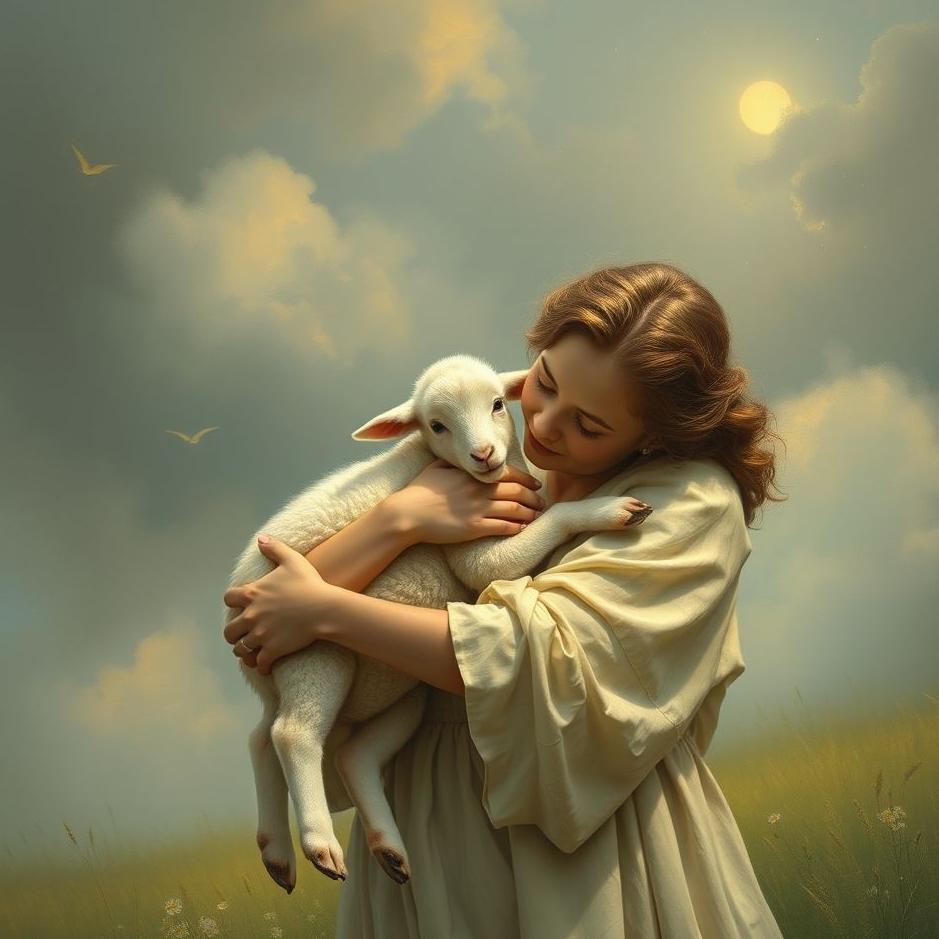 Dream : Taking a lamb in your arms in a dream