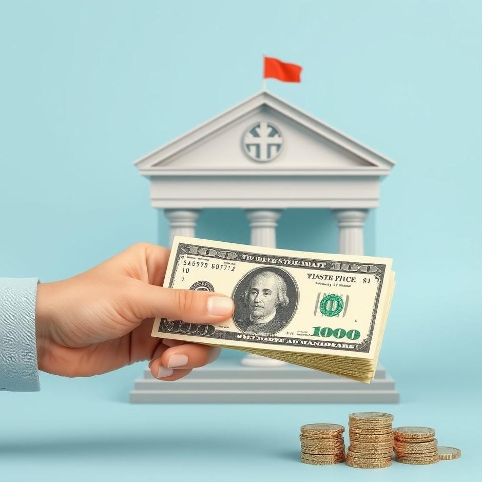 Dream : Taking a Lump Sum of Money from a Bank 