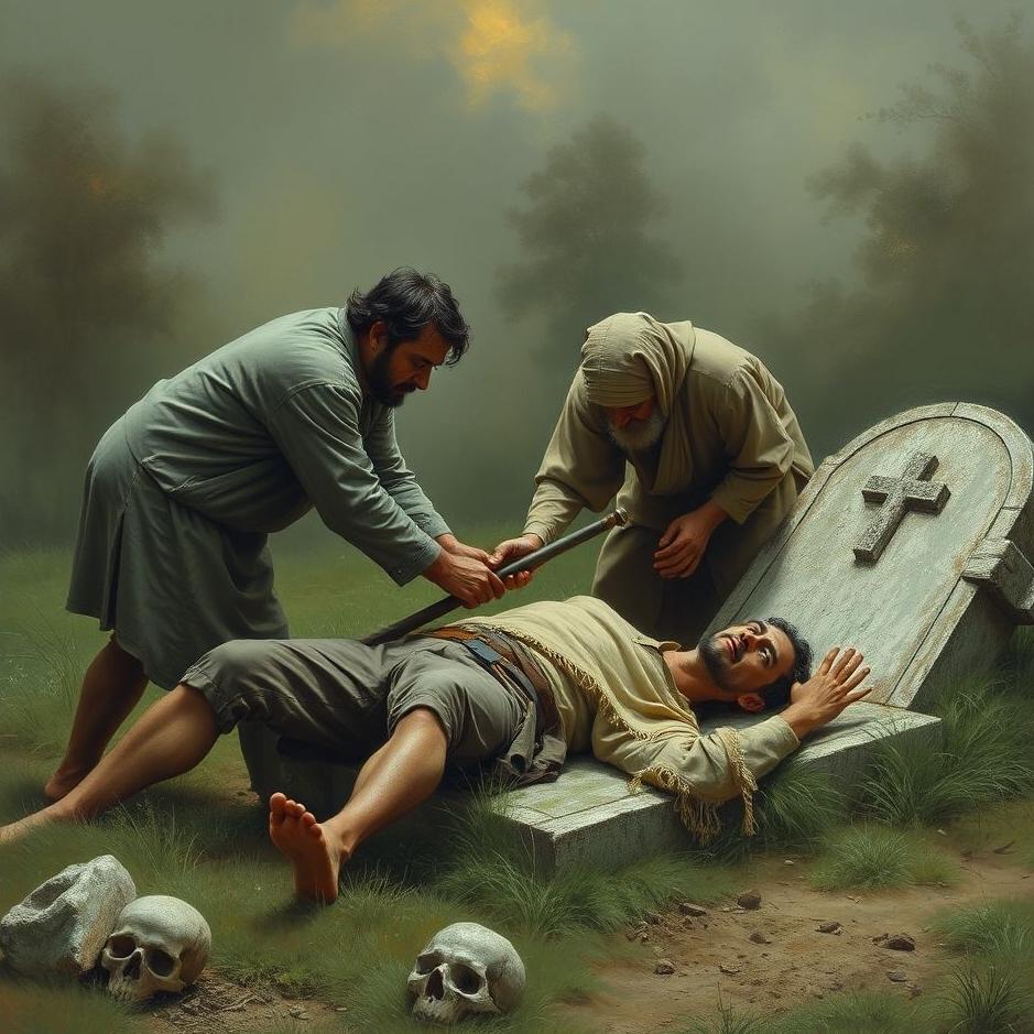 Dream : Taking a man out of a grave