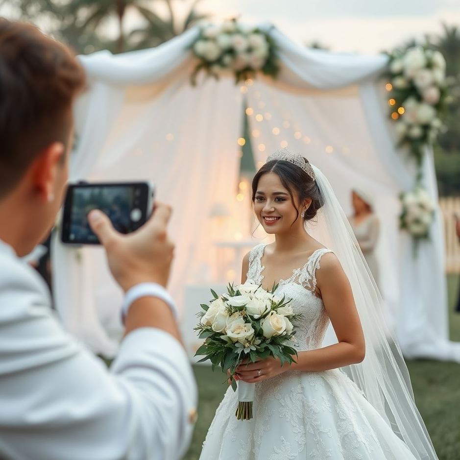 Dream : Taking a photo with the bride in a dream