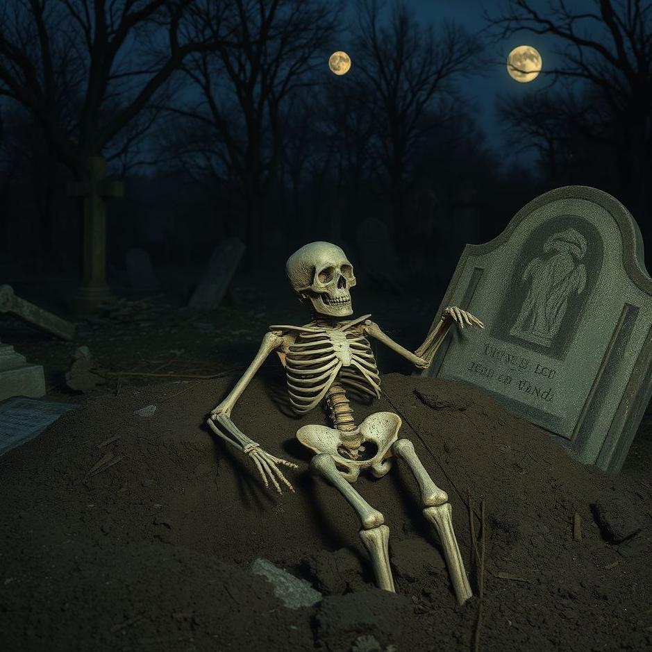 Dream : Taking a skeleton out of a grave