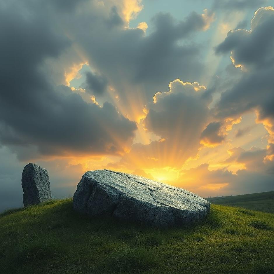 Dream : Taking a stone out of a grave in a dream