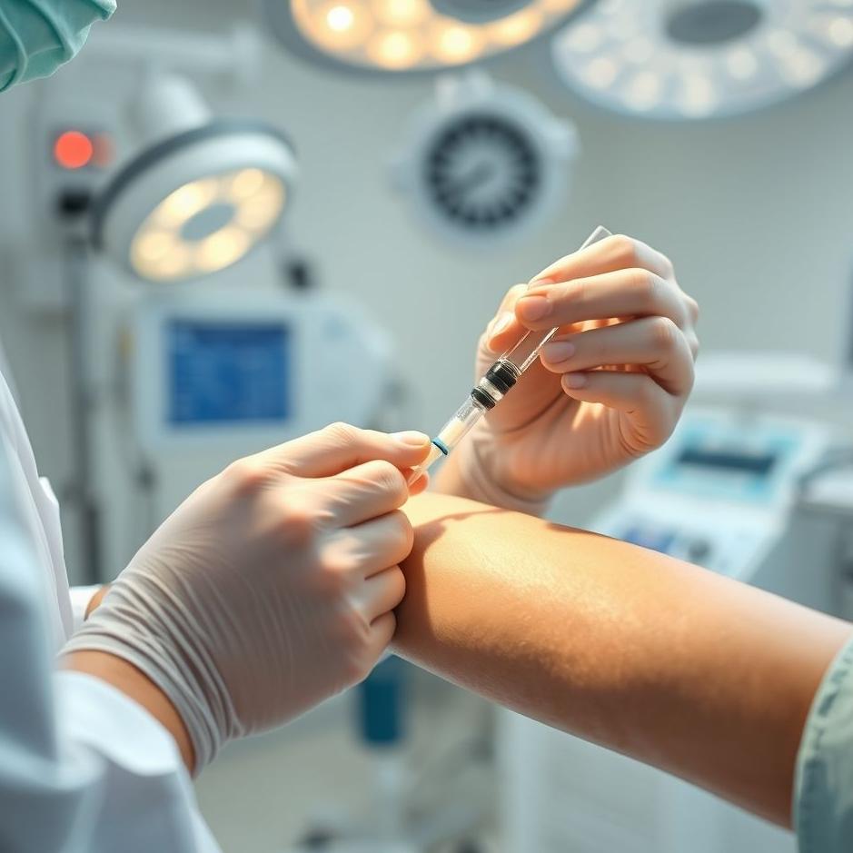 Dream : Taking blood with a needle