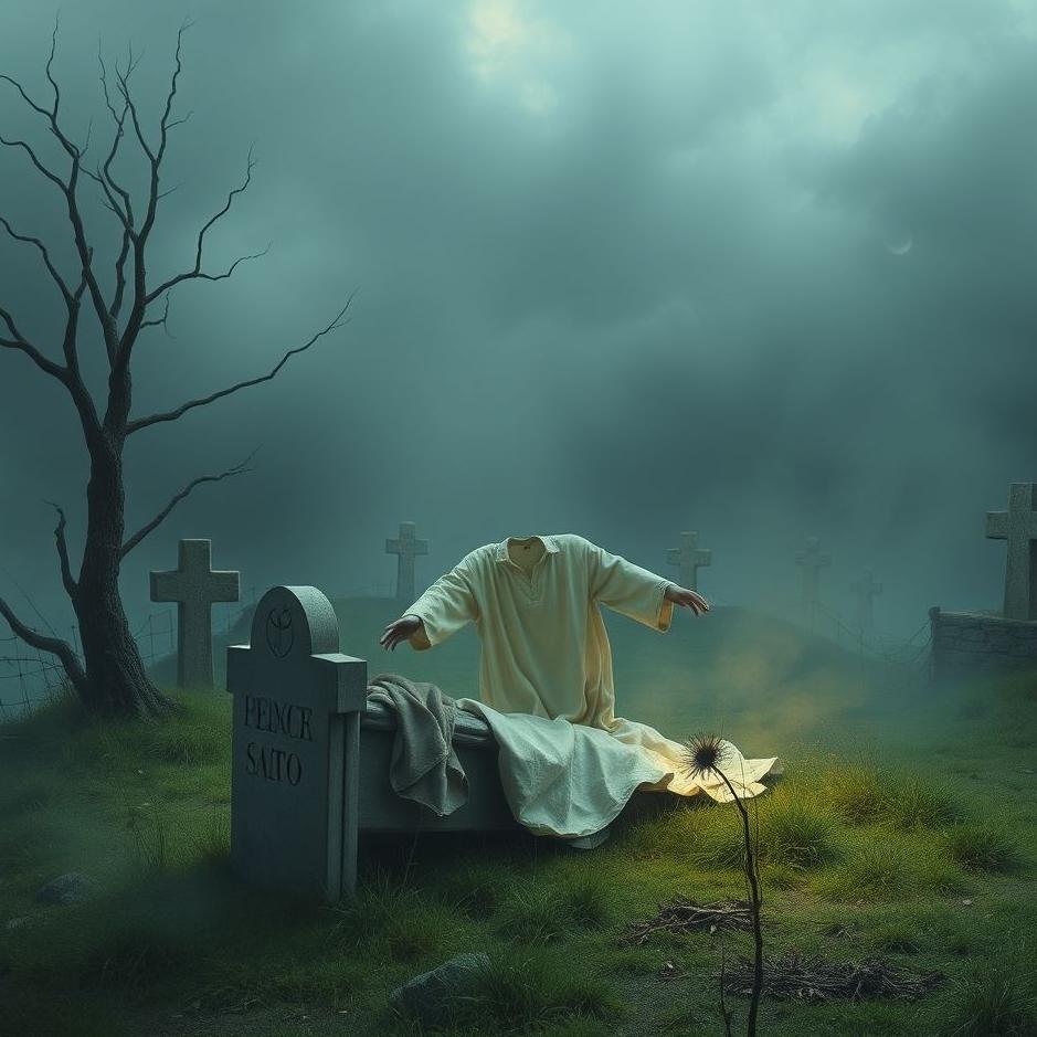 Dream : Taking clothes out of a grave in a dream