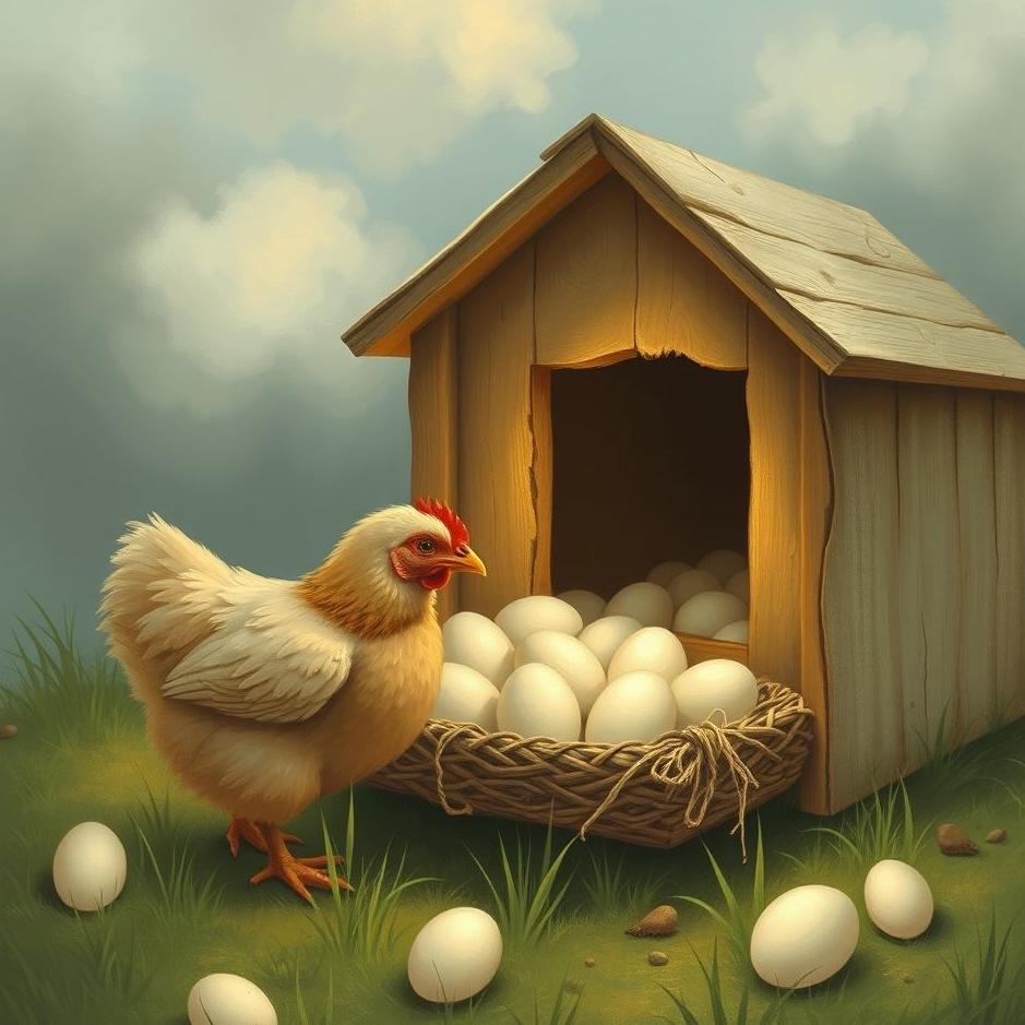 Dream : Taking eggs from a coop in a dream
