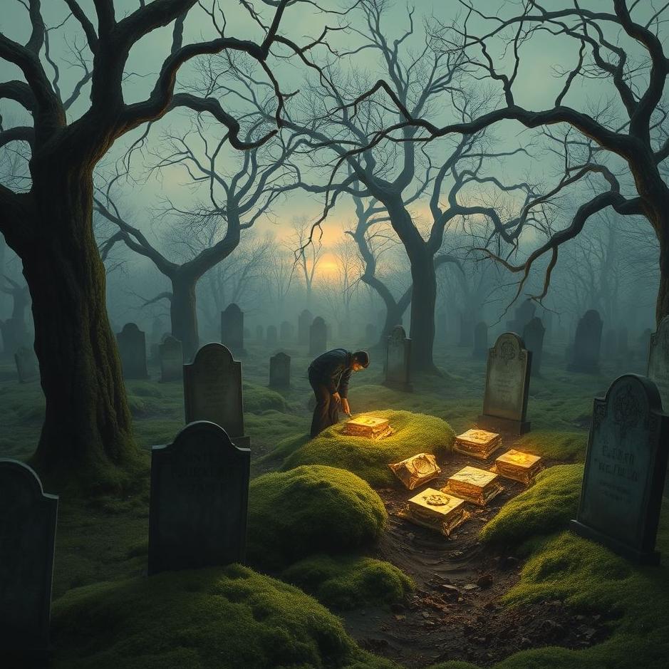 Dream : Taking gold out of a cemetery in a dream