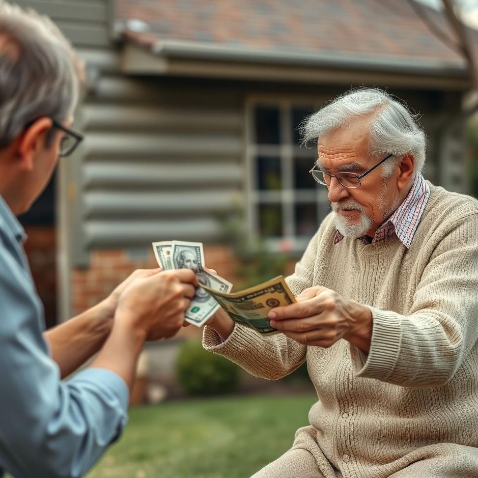 Dream : Taking money from a grandfather 