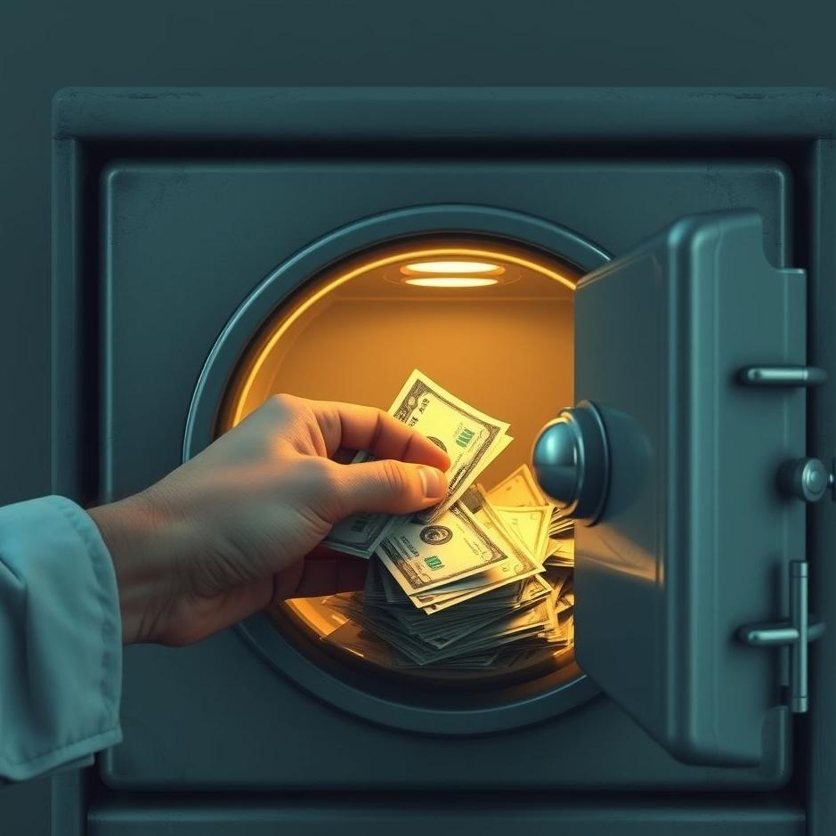 Dream : Taking money from a safe in a dream