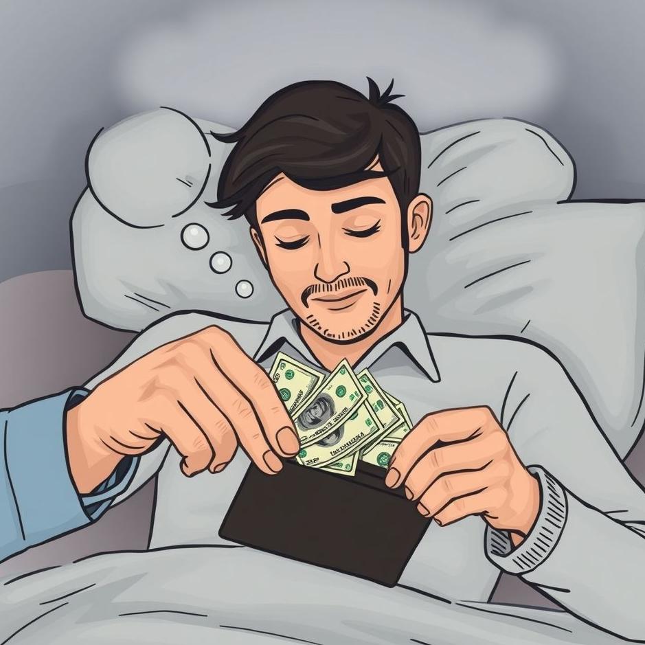 Dream : Taking money from your husband's wallet in a dream
