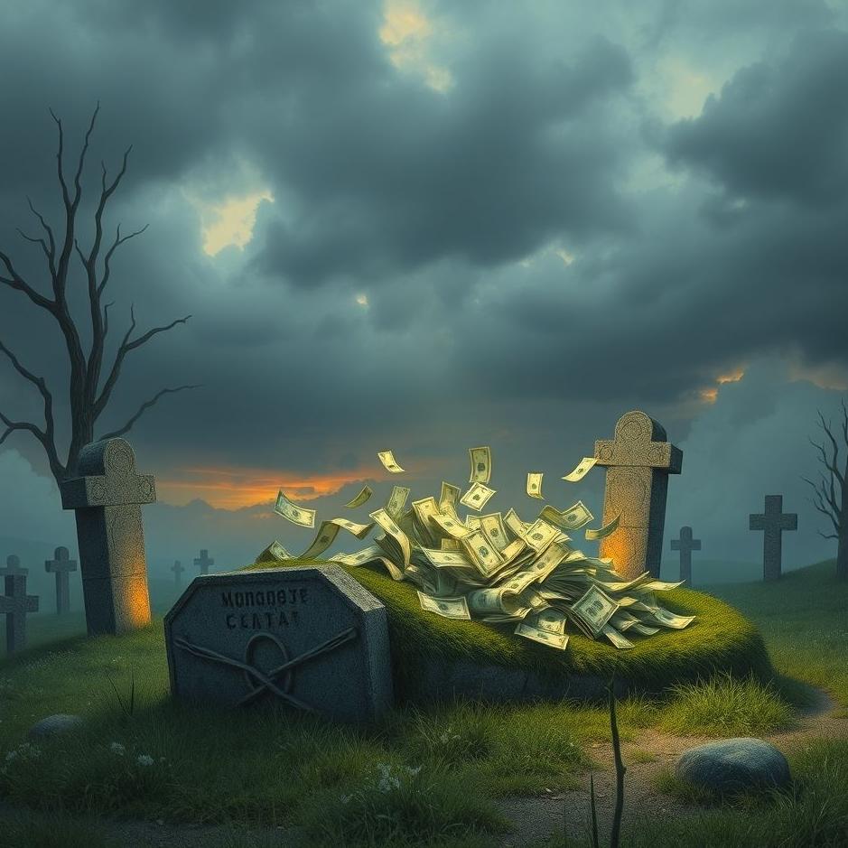 Dream : Taking money out of a grave in a dream