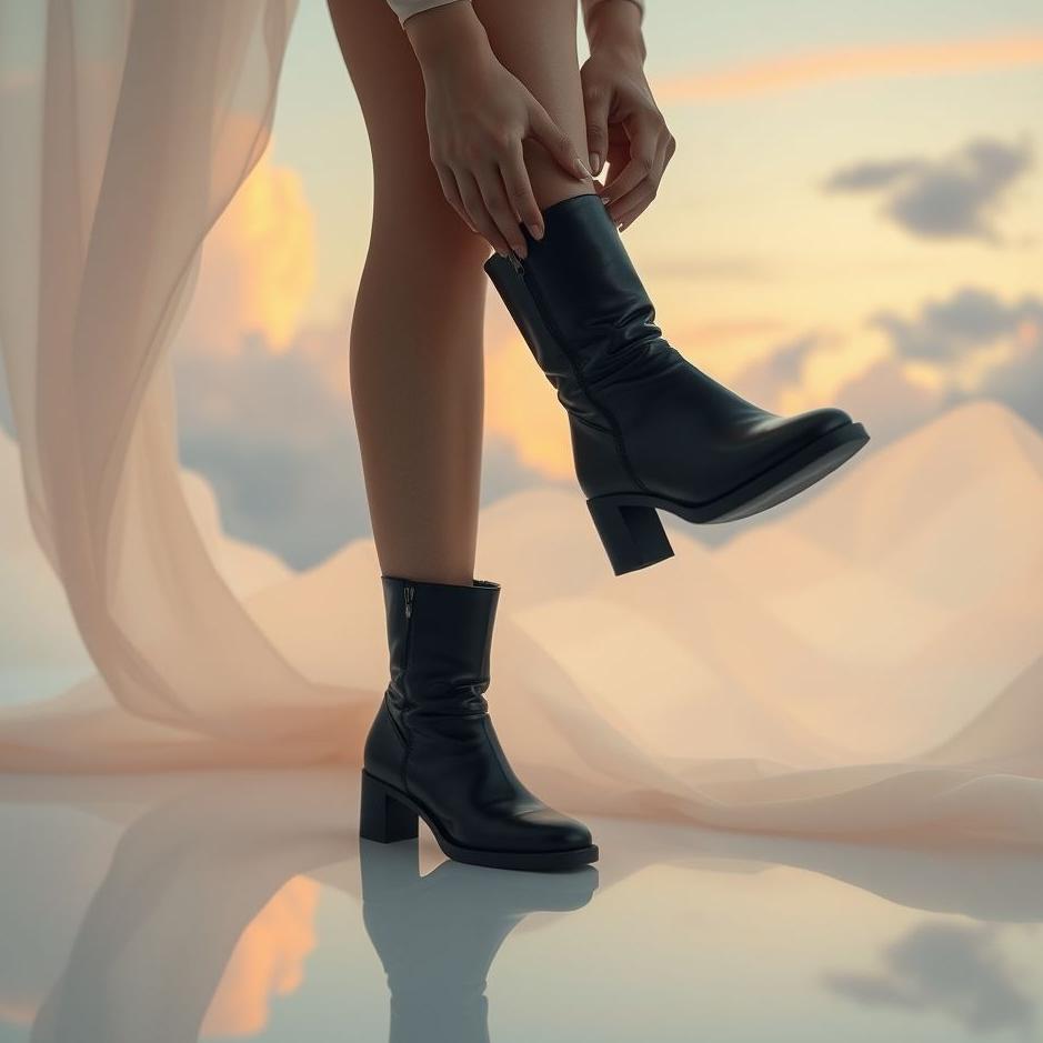 Dream : Taking off black boots in a dream