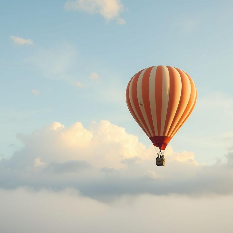 Dream : Taking off with a balloon in a dream