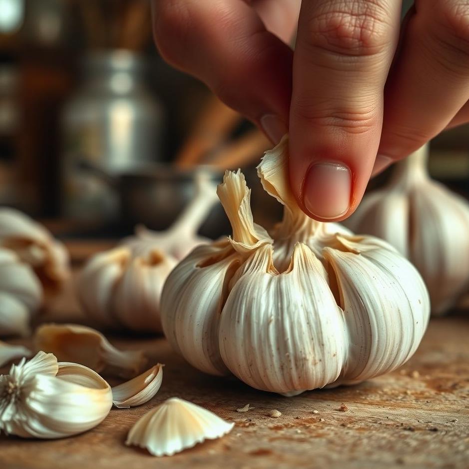 Dream : Taking out garlic