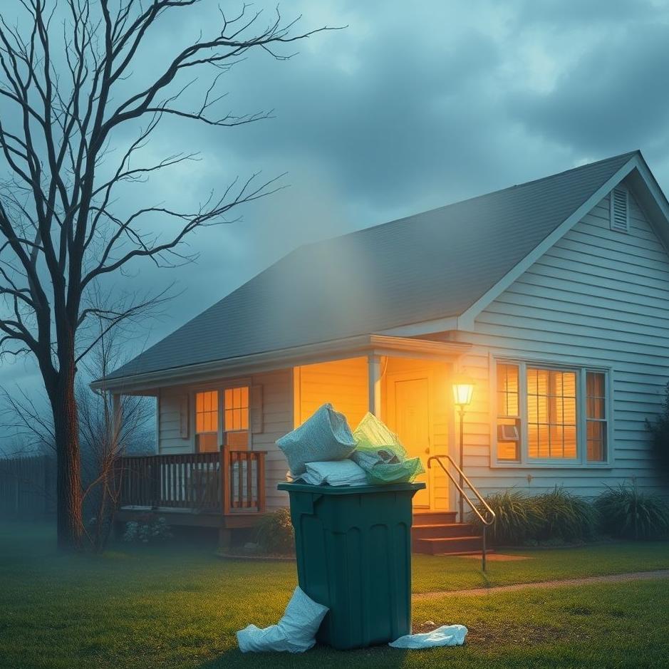 Dream : Taking out trash from home in a dream
