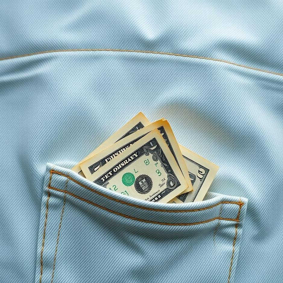 Dream : Taking paper money and putting it in your pocket in your dream