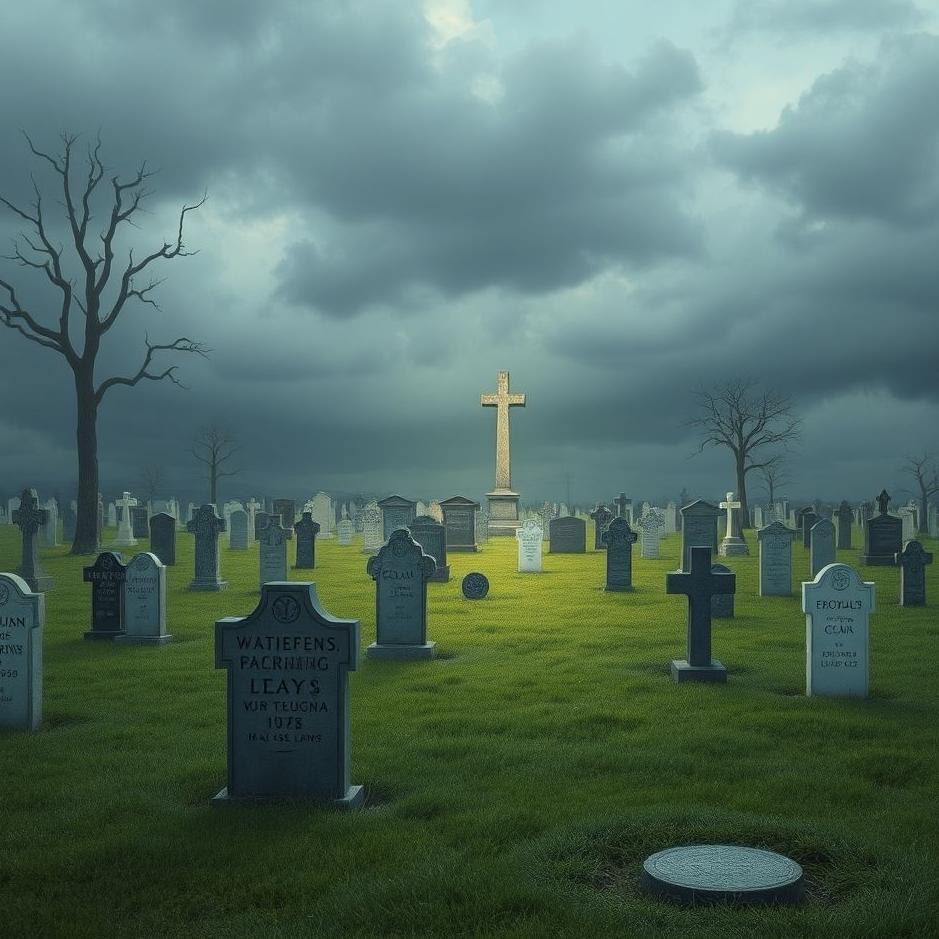Dream : Taking place in a cemetery in a dream