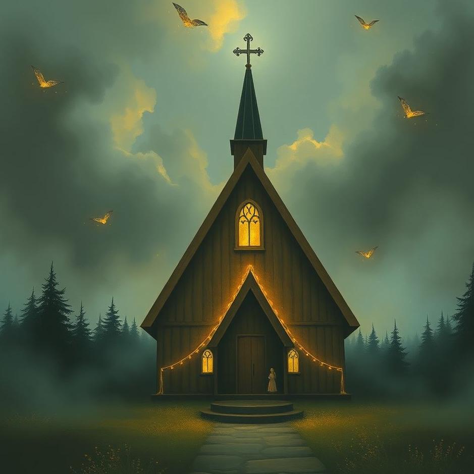 Dream : Taking shelter in a church in a dream