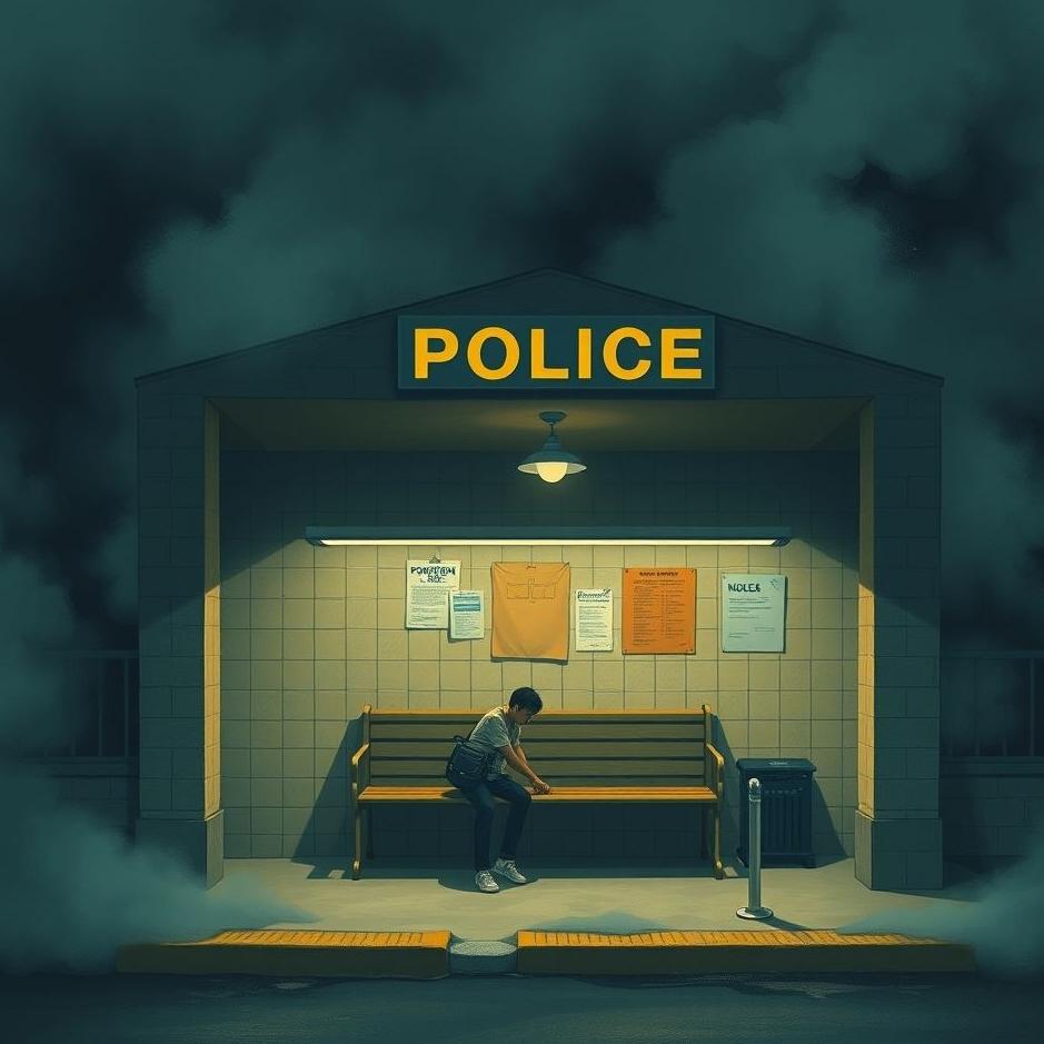 Dream : Taking shelter in a police station in a dream
