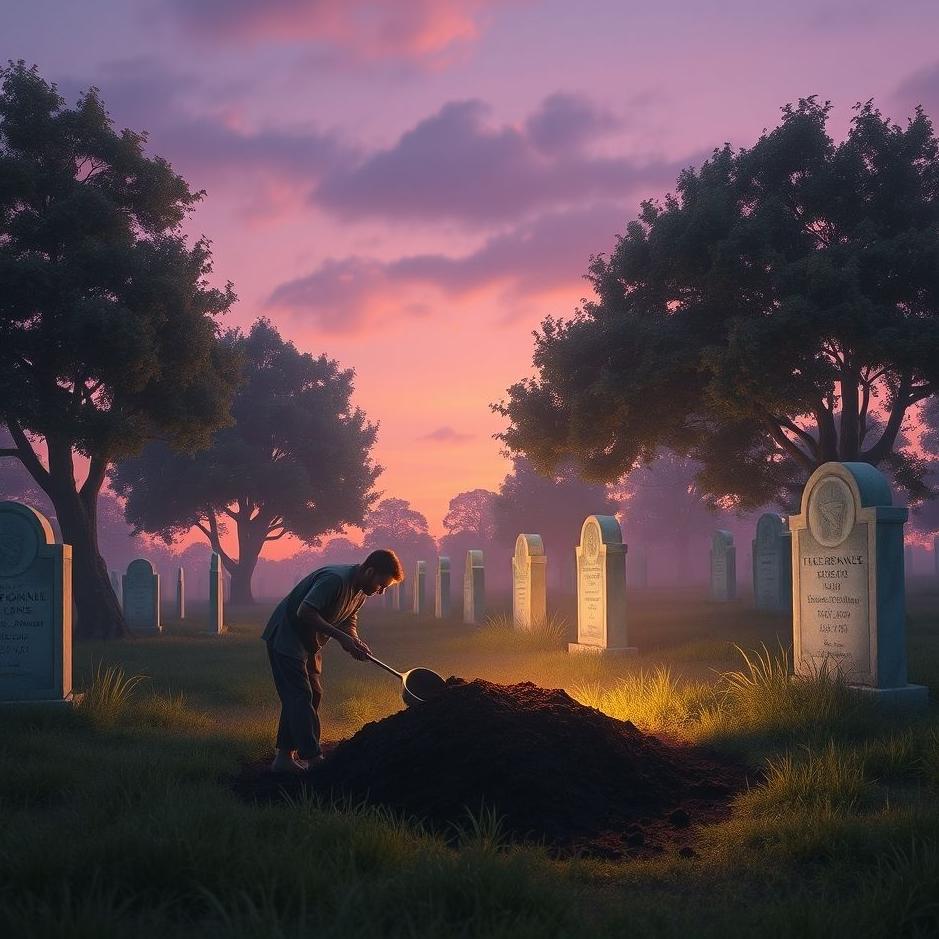 Dream : Taking soil from a cemetery in a dream