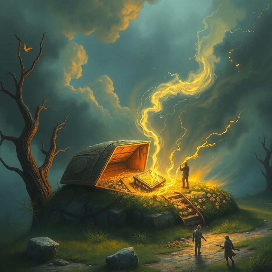 Dream : Taking treasure out of a grave in a dream