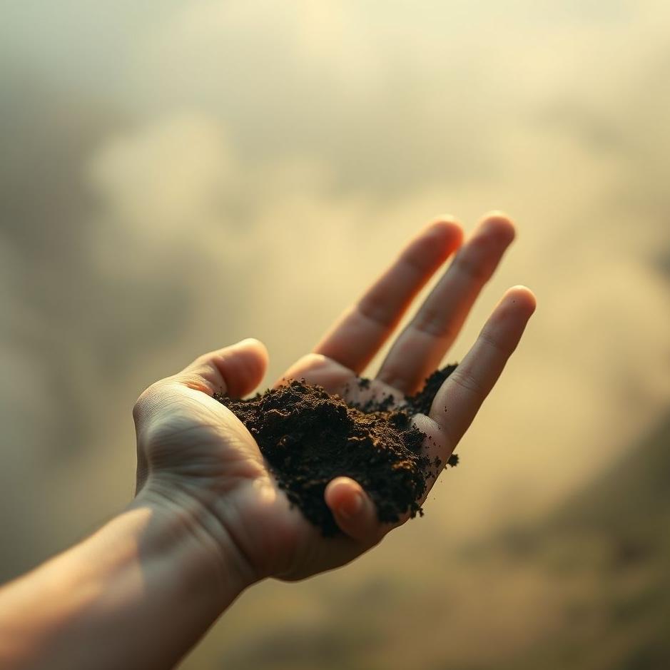 Dream : Taking your own dirt in your hand in a dream