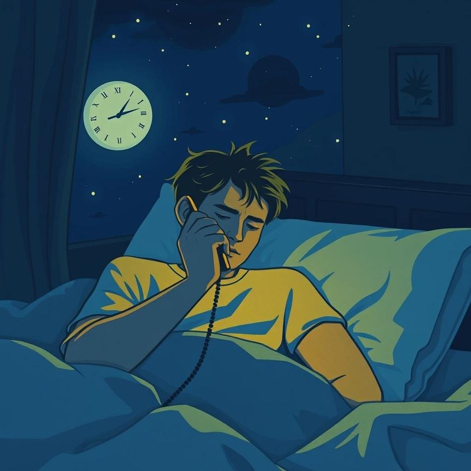 Dream : Talking on the phone at night in a dream