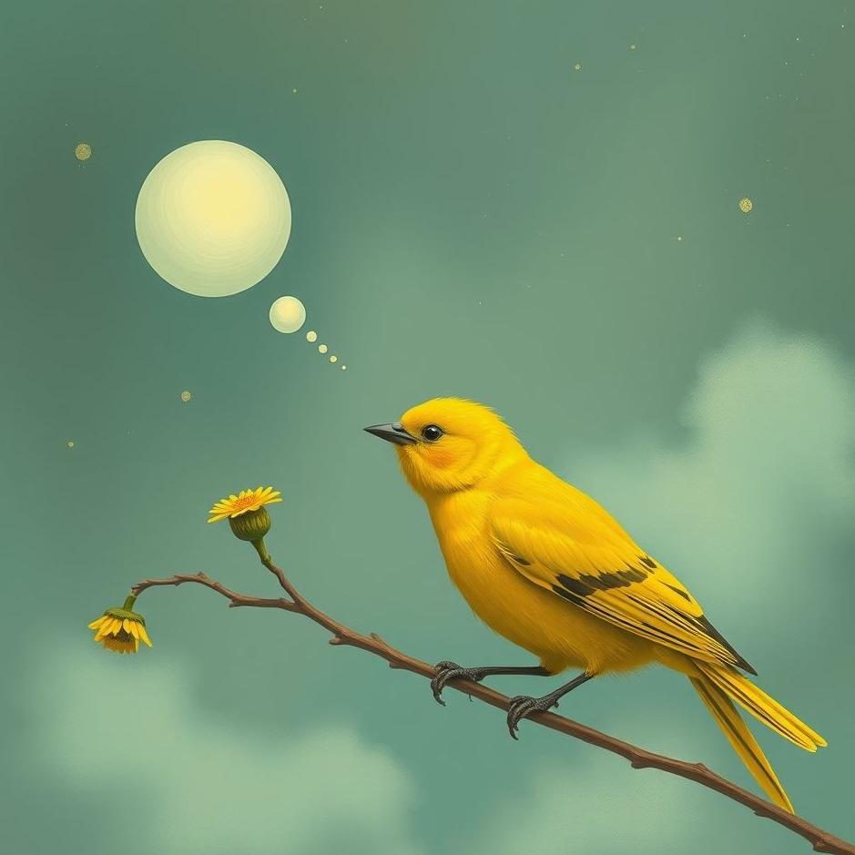Dream : Talking to a yellow bird in a dream