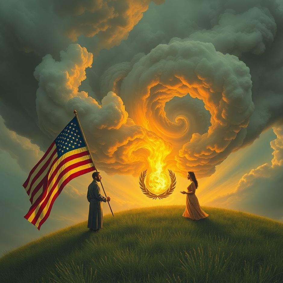 Dream : Talking with the American head in the dream