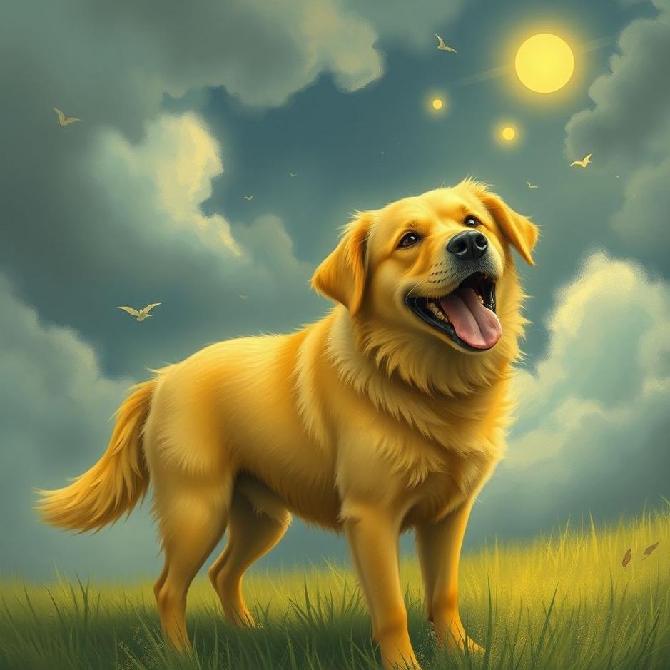 Dream : Talking yellow dog in a dream
