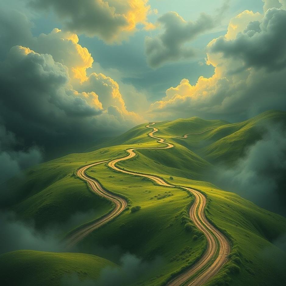 Dream : Tangled roads in a dream