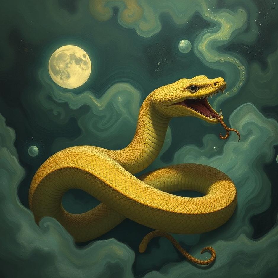 Dream : Tangled snake in a dream