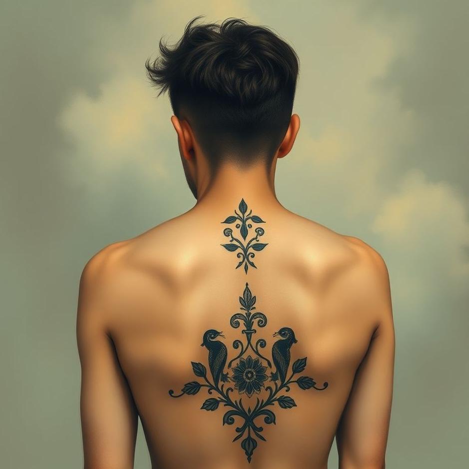 Dream : Tattoo on your lover's back in a dream