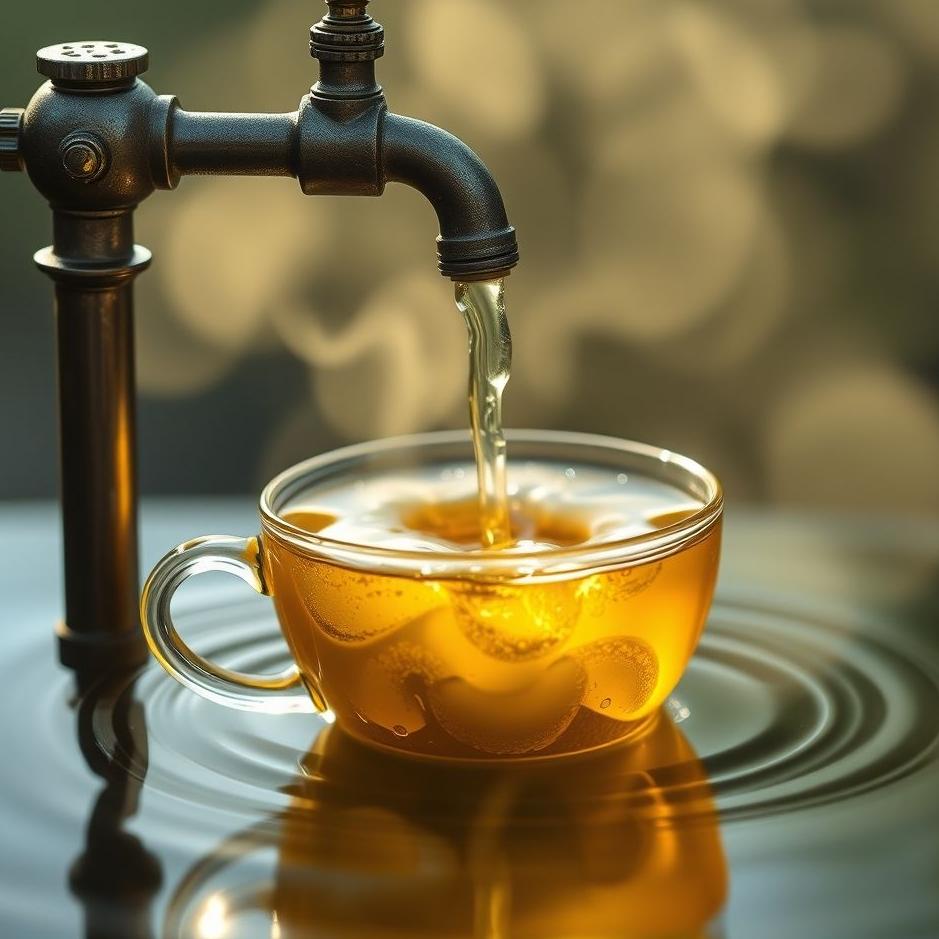 Dream : Tea flowing from the tap in a dream