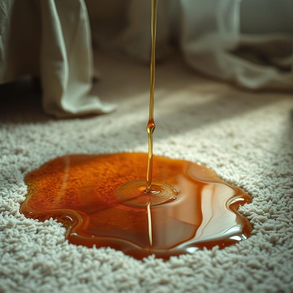 Dream : Tea spilled on the carpet in a dream