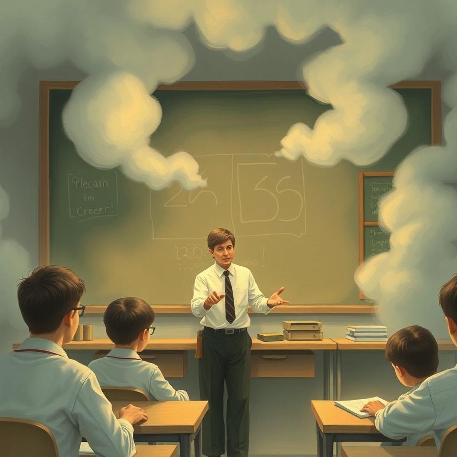 Dream : Teacher giving a lesson at school in a dream