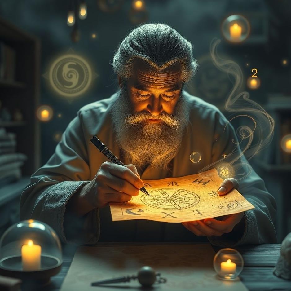 Dream : Teacher writing an amulet in a dream