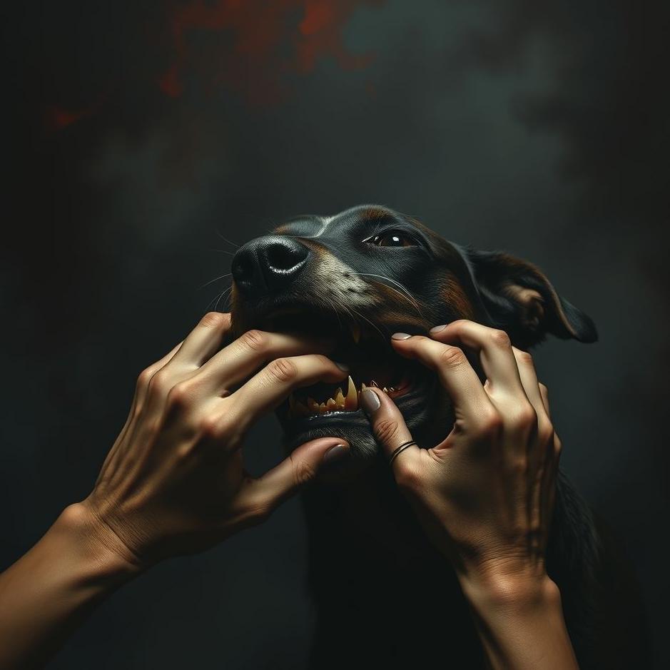 Dream : Tearing a dog's mouth off in a dream