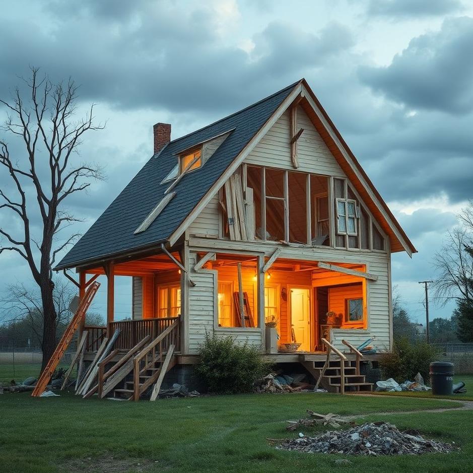 Dream : Tearing apart your house in a dream