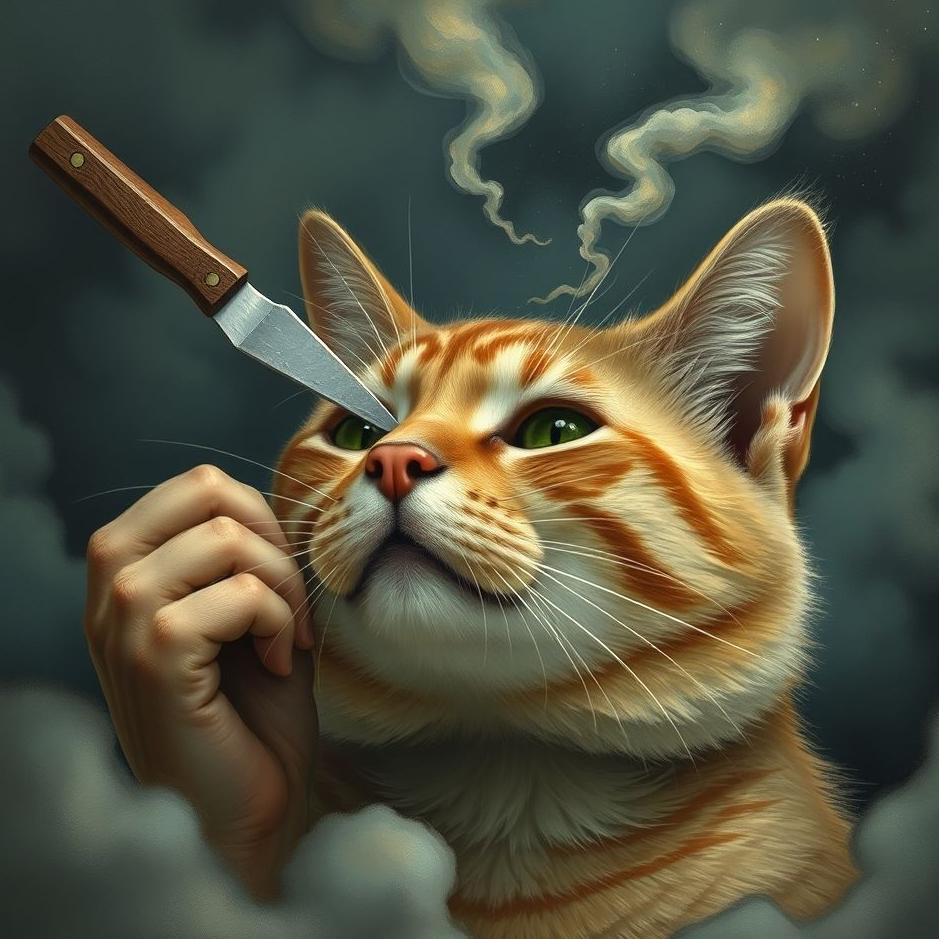 Dream : Tearing off the head of a cat in a dream