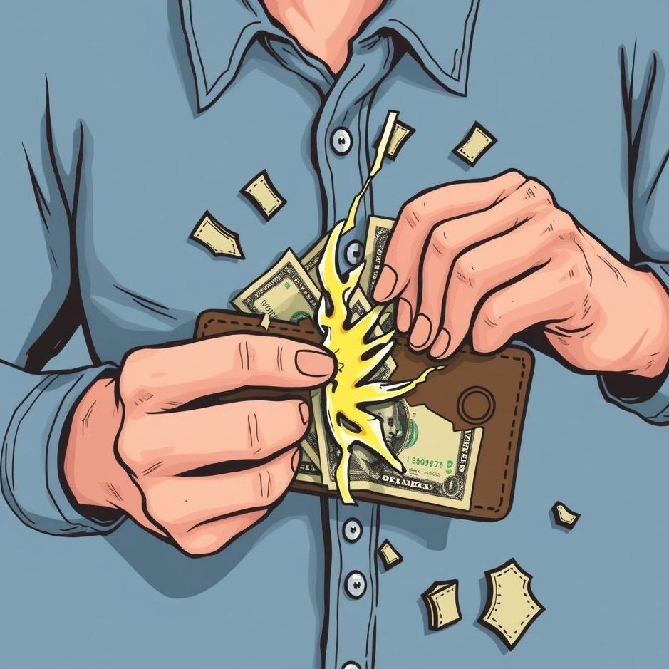 Dream : Tearing your wallet 