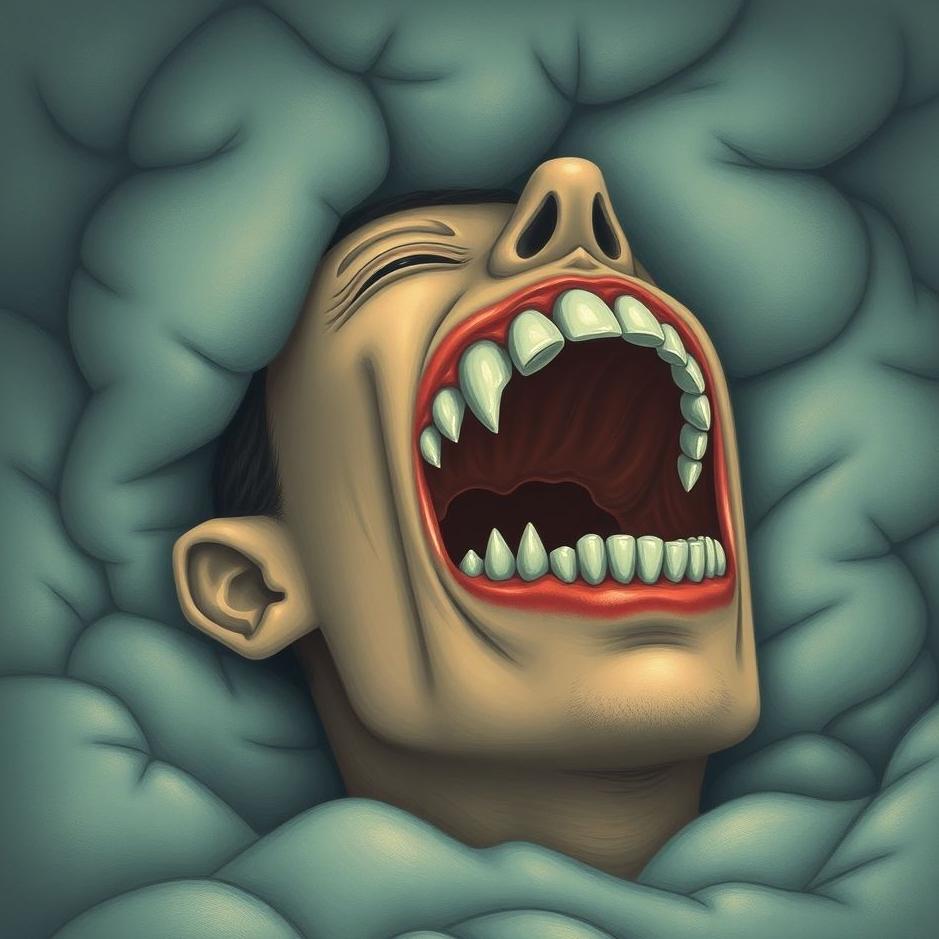 Dream : Teeth growing out of your head in a dream