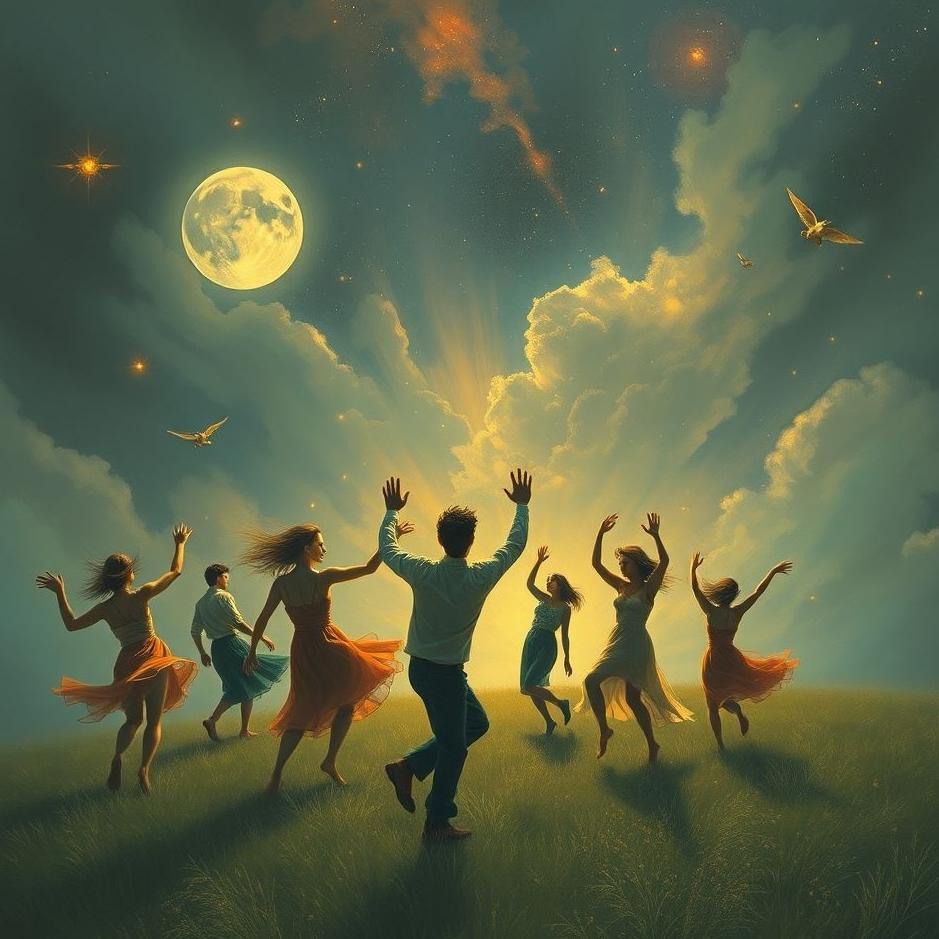 Dream : Ten outsiders dancing in a dream
