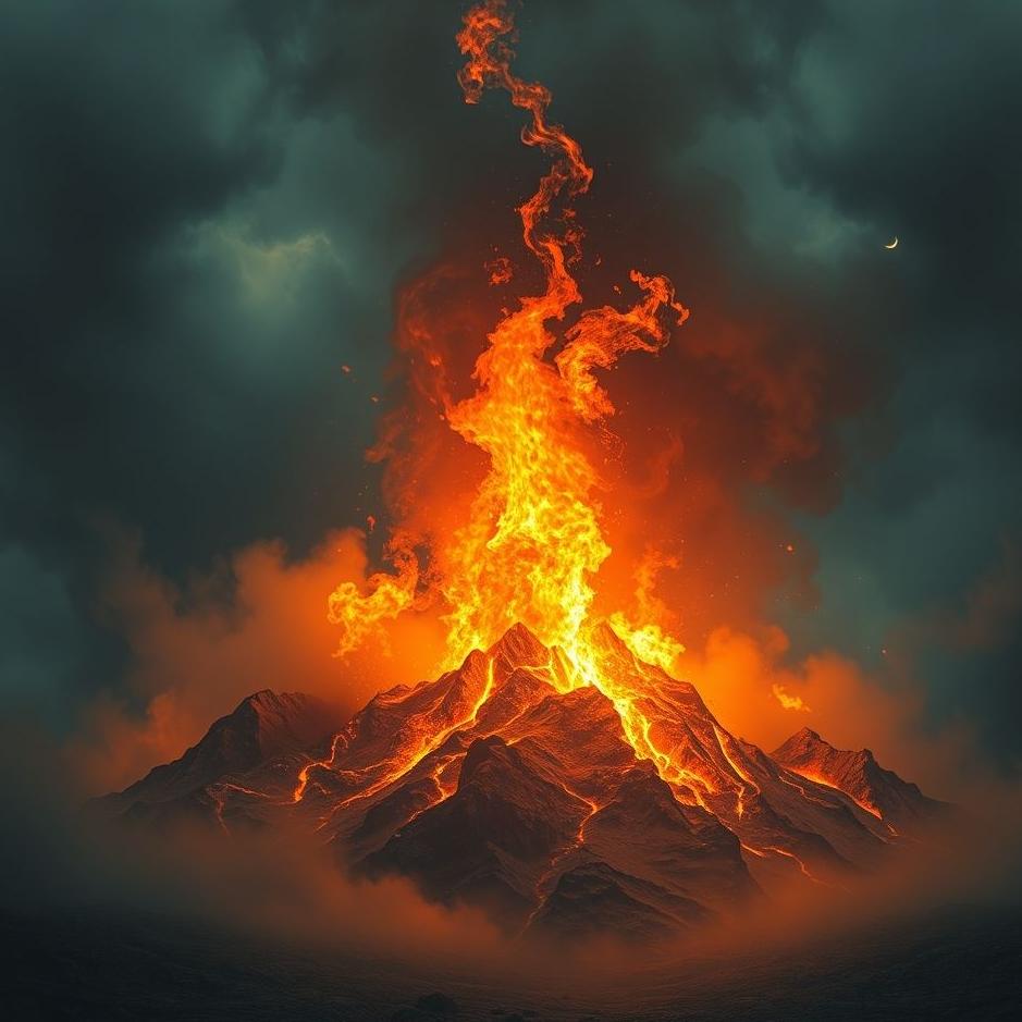 Dream : The apocalypse fire in a dream