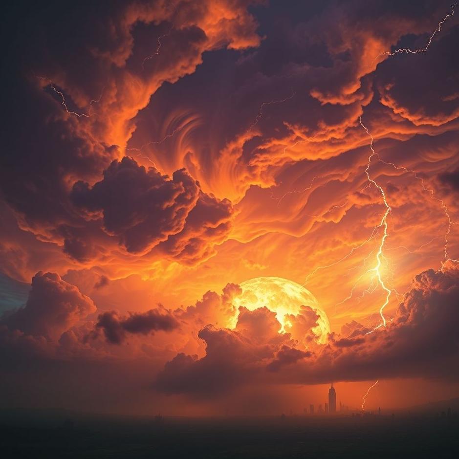 Dream : The apocalypse in the sky in a dream