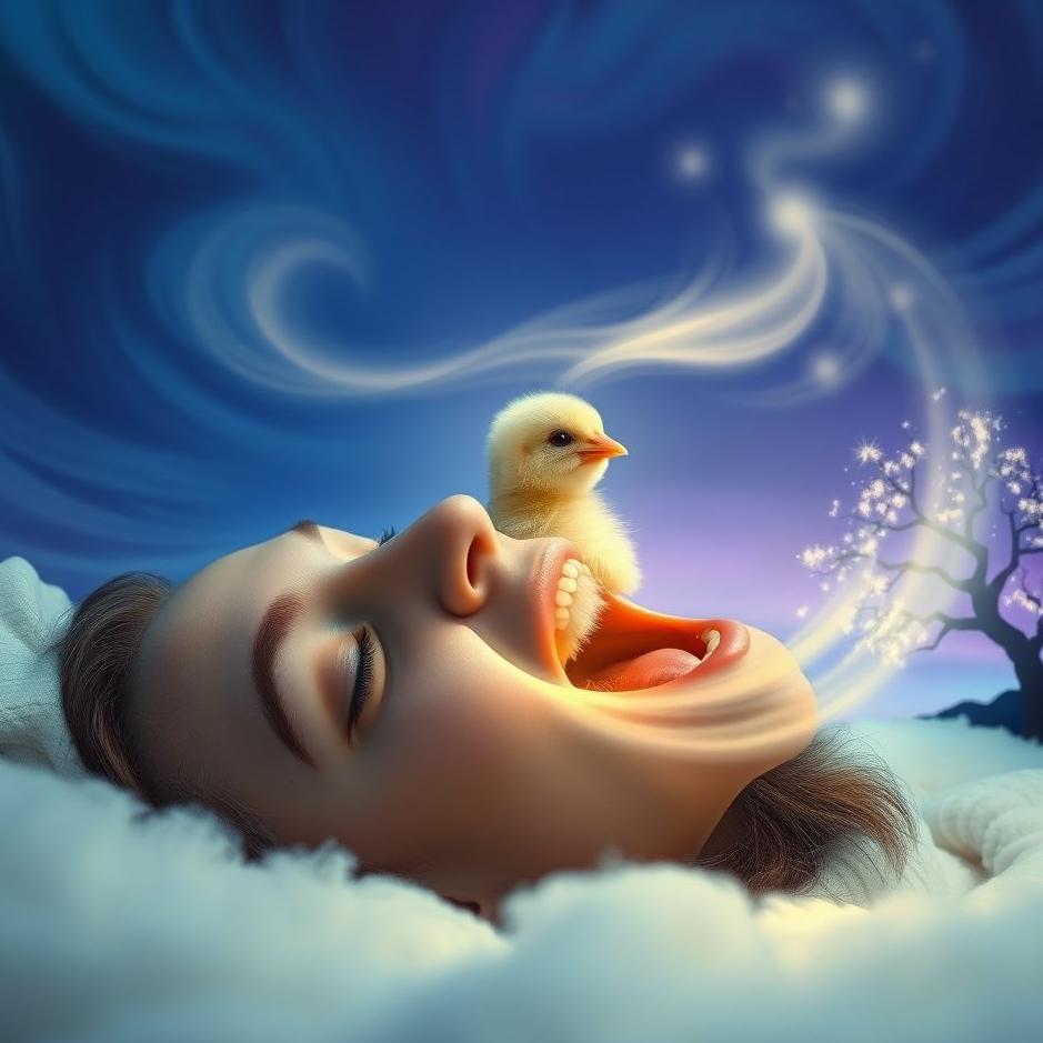 Dream Dictionary : The appearance of chick from the mouth in the dream