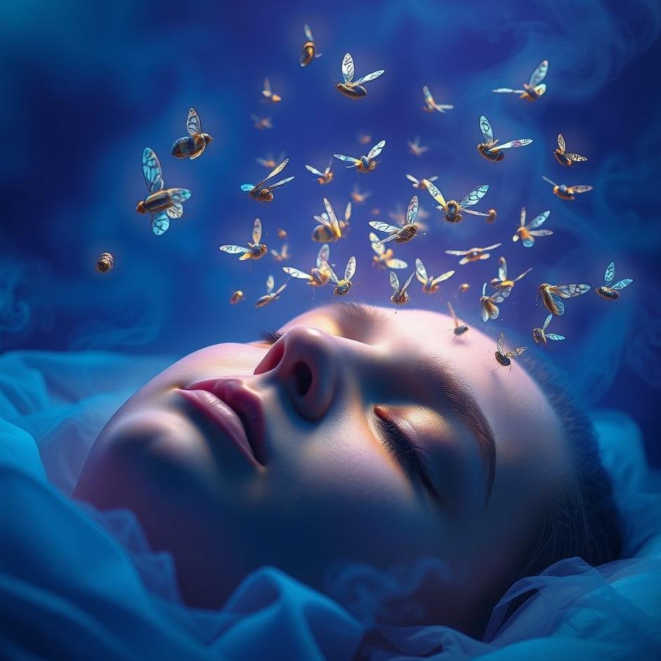 Dream Dictionary : The appearance of insects from the forehead in the dream