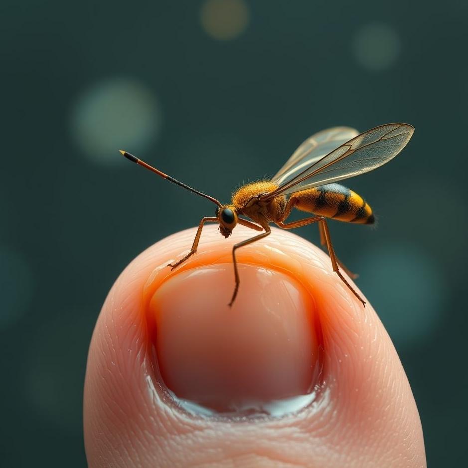 Dream : The appearance of insects from the toe finger in the dream