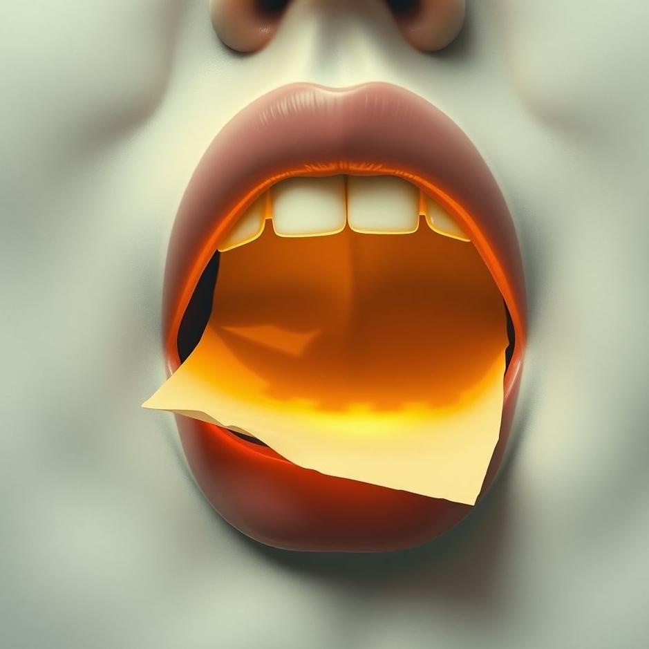 Dream : The appearance of paper from the mouth in the dream