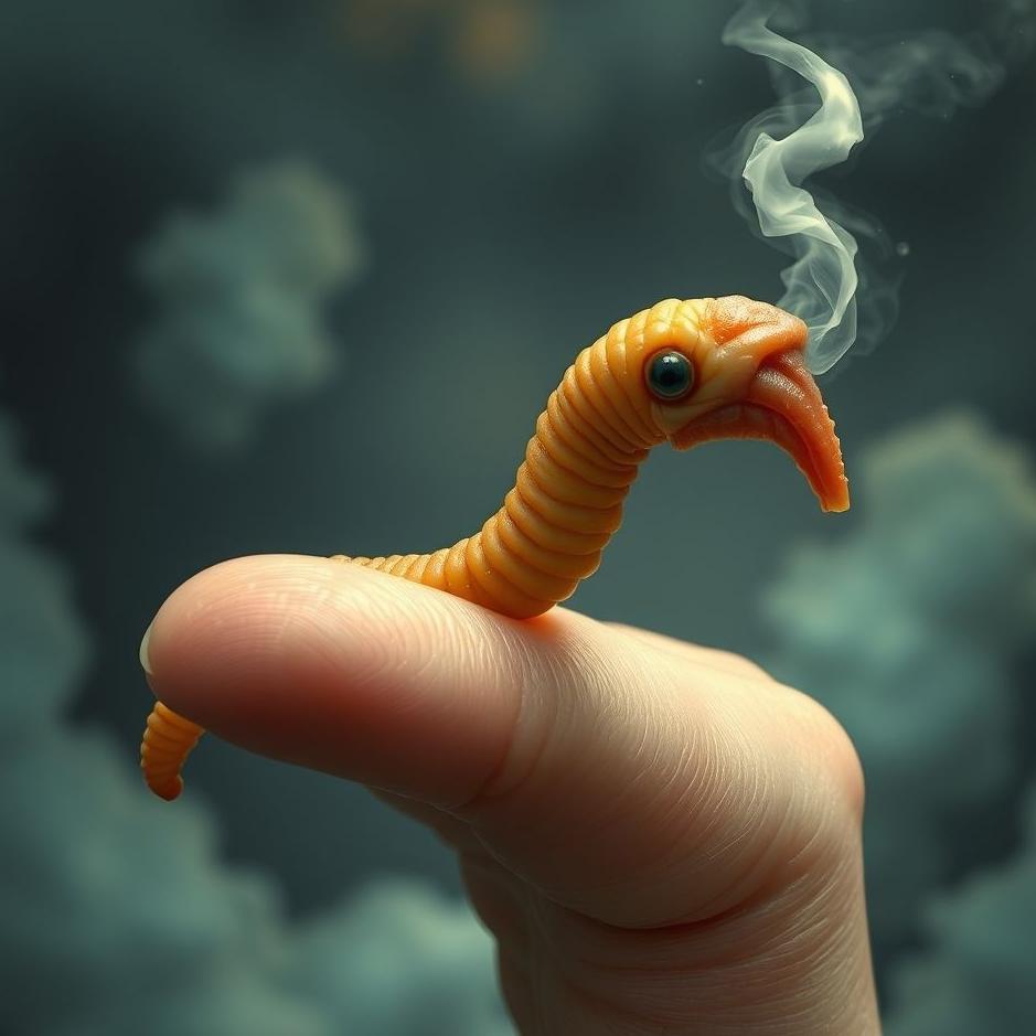 Dream : The appearance of worm from the foot finger in the dream