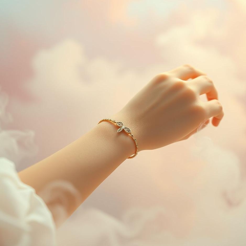 Dream : The arm wearing gold bracelet in the dream